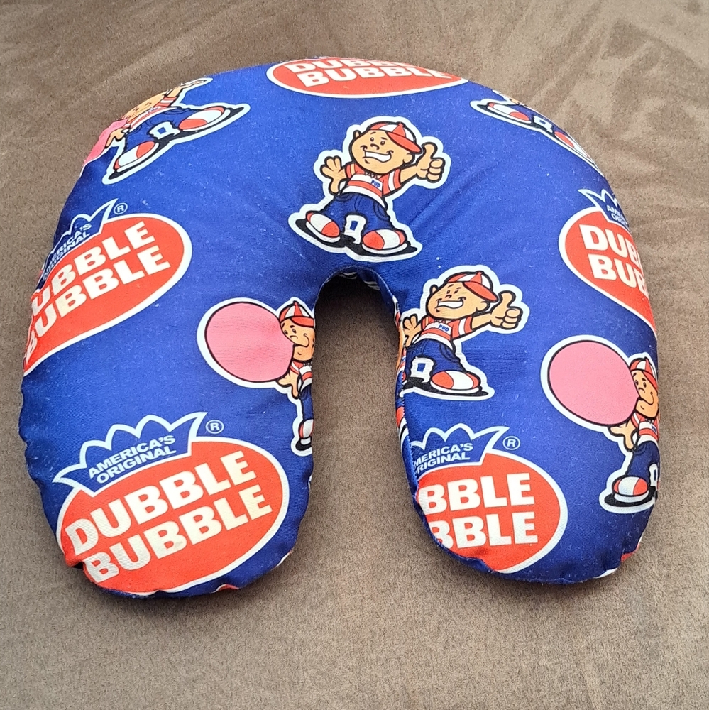 Vintage Dubble Bubble Candy Neck Pillow